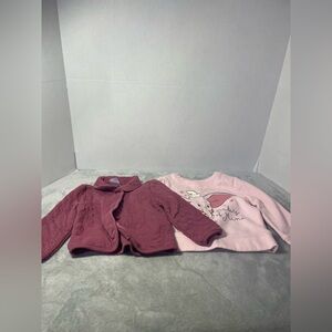 Carter's Pink and Mauve Sweatshirt and Jacket Set